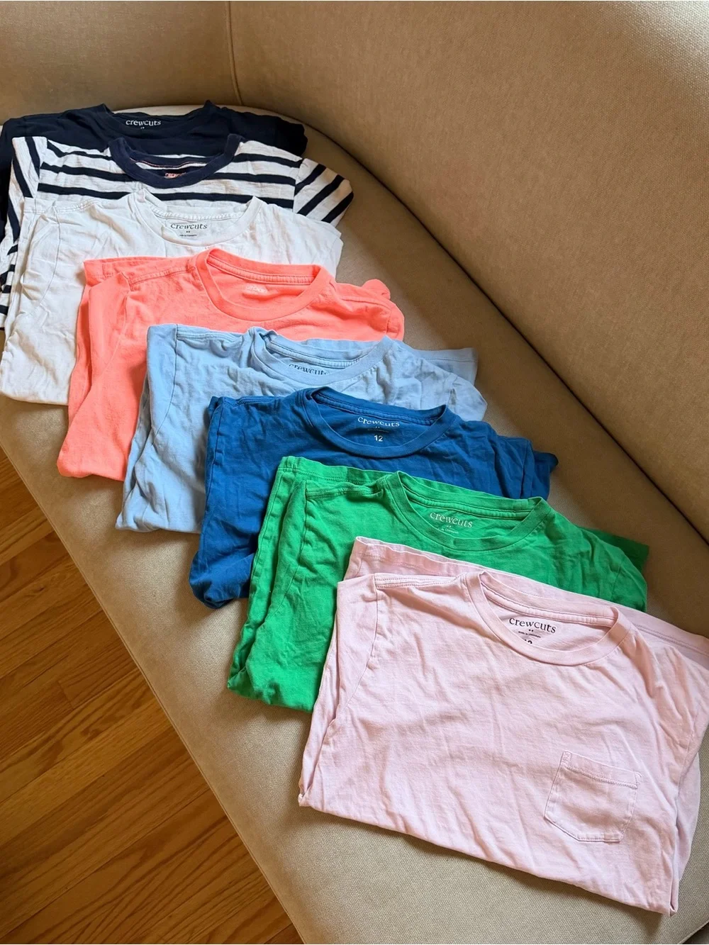 SET OF 8 Boys CREWCUTS T-shirts — Size 12, EUC